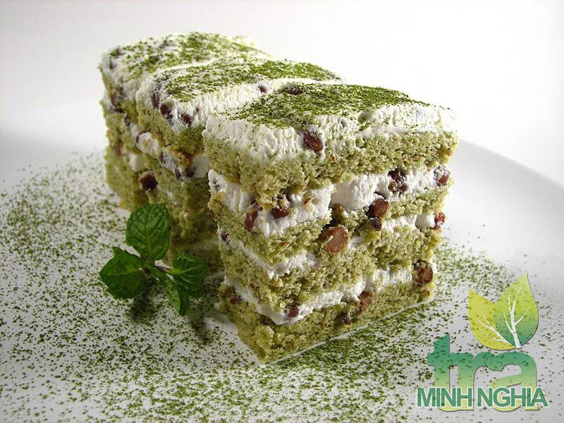 Bánh gatô matcha