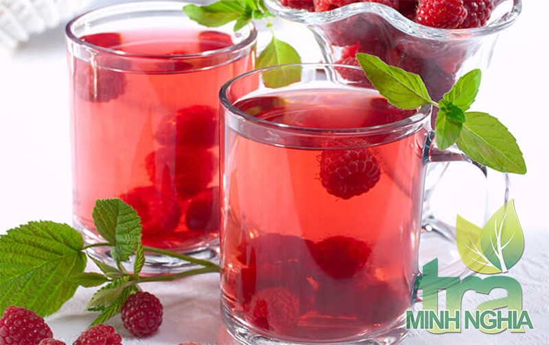 hướng dẫn pha trà đá mâm xôi cực ngon mát lạnh