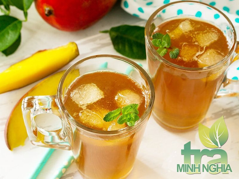 hướng dẫn pha trà xoài ủ lạnh