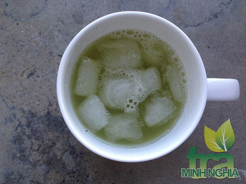 Cốc trà matcha đá