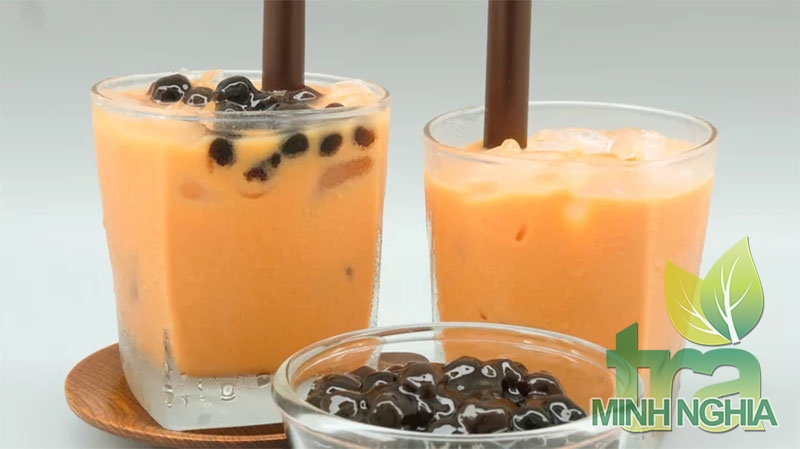 Trà sữa trân châu bí ngô