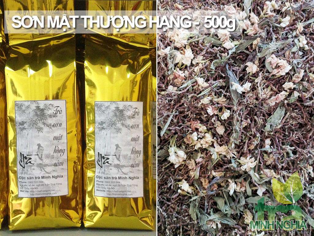 Trà Sơn Mật Hồng Sâm thượng hạng gói 500g
