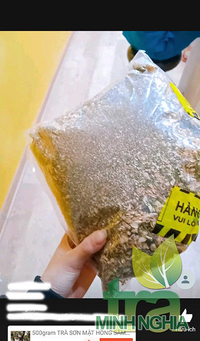 Trà sơn mật hồng sâm kém chất lượng