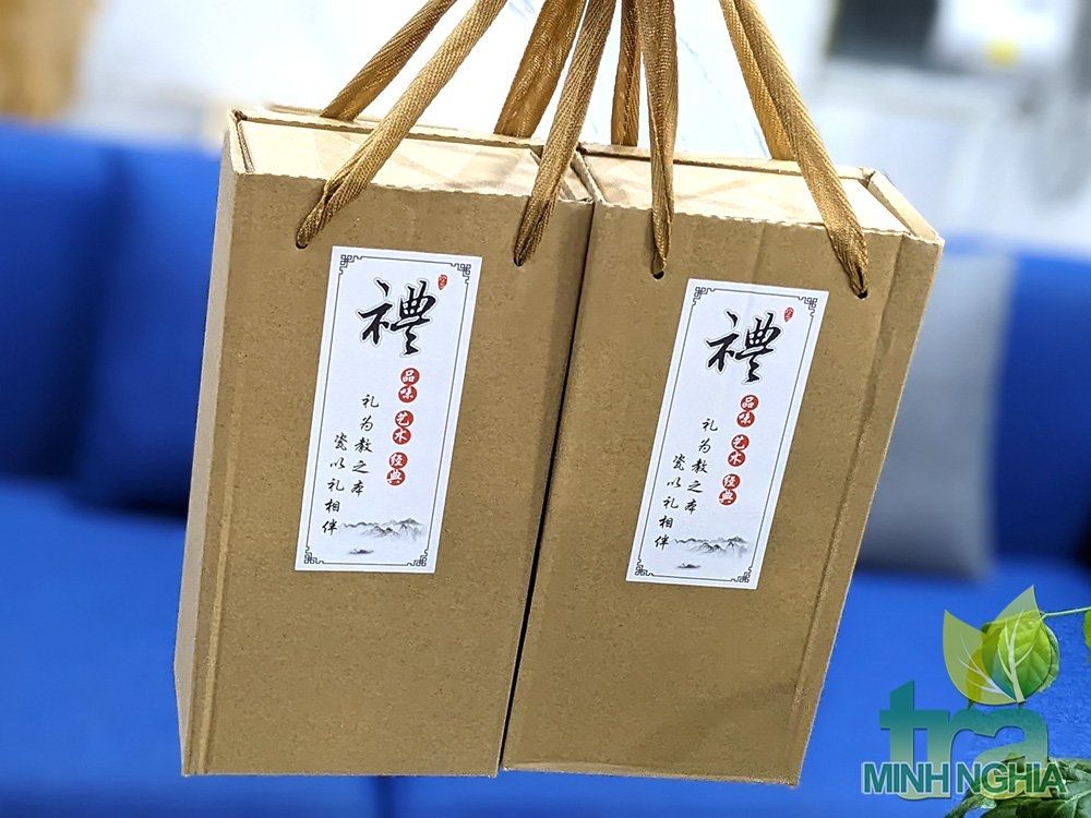 Bao bì hộp đựng bộ ấm chén sắc màu men rạn