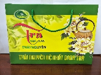 Túi xách giấy đựng trà loại 1kg túi ngang
