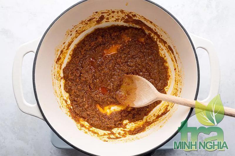 hướng dẫn làm món bún Laksa bước 4