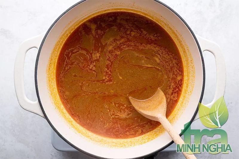 hướng dẫn làm món bún Laksa bước 5