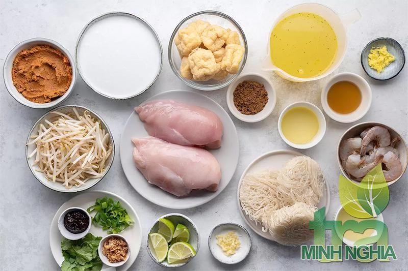 hướng dẫn làm món bún Laksa bước 1
