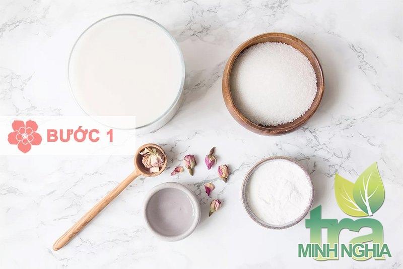 Hướng dẫn làm pudding sữa bước 1
