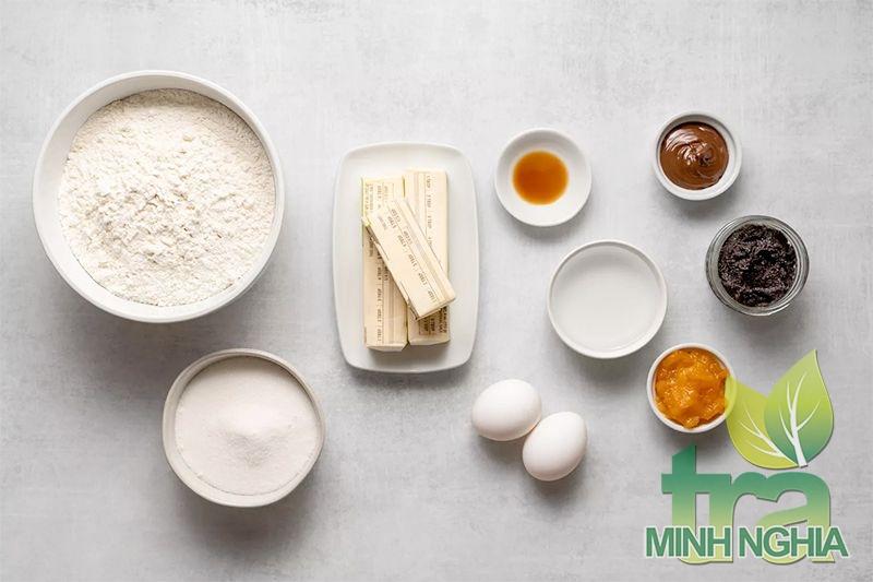 Chuẩn bị nguyên liệu và dụng cụ để làm bánh Hamantaschen