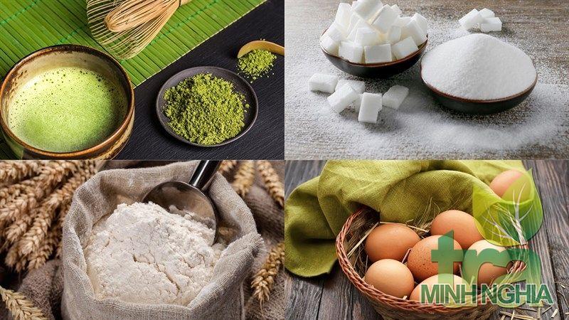 nguyên liệu làm bánh tiramisu trà xanh bằng lady fingers