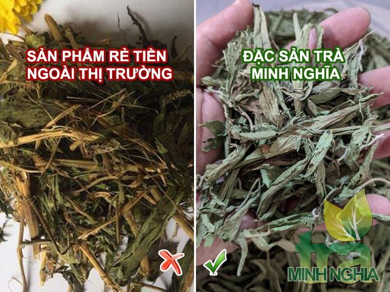 So sánh thành phần cỏ ngọt trong trà sơn mật hồng sâm