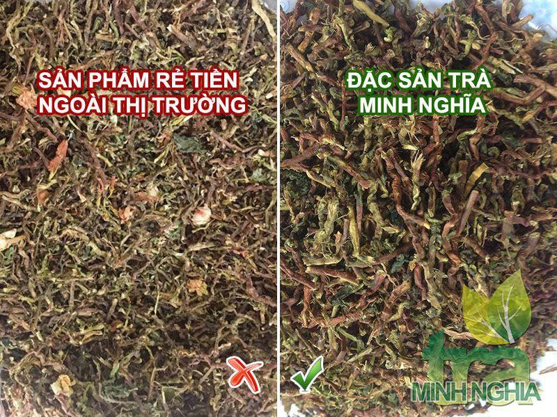 So sánh thành phần trà dây trong trà sơn mật hồng sâm