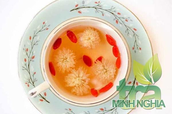 hướng dẫn pha trà kỷ tử hoa cúc