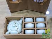 Bộ ấm chén cá men ngọc