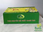 Hộp đựng trà giấy bìa cứng Kraft hình chữ nhật mẫu 03