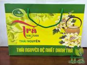 Túi xách giấy đựng trà loại 1kg túi ngang