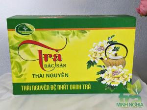 Hộp đựng trà giấy bìa cứng Kraft hình chữ nhật