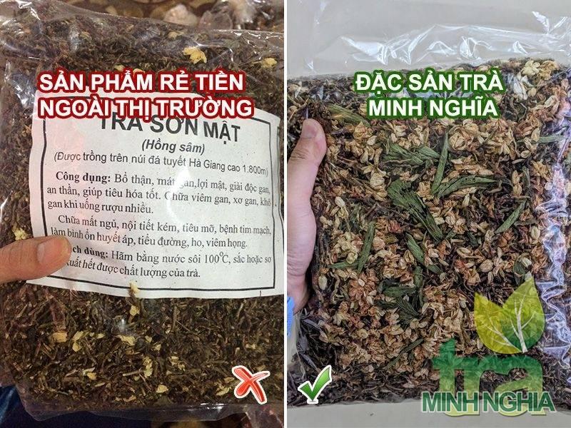 So sánh các sản phẩm trà sơn mật hồng sâm trên thị trường