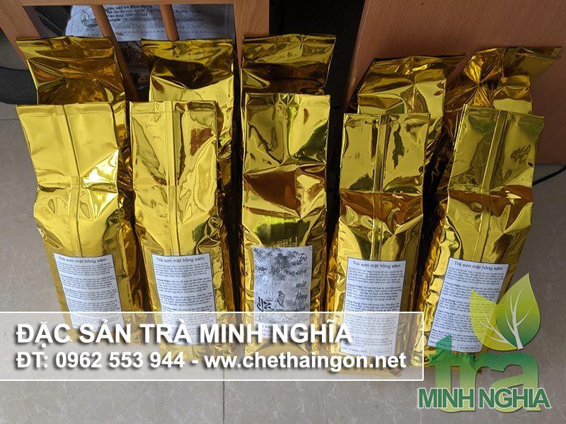 Trà SƠN MẬT HỒNG SÂM THƯỢNG HẠNG đóng gói 500g